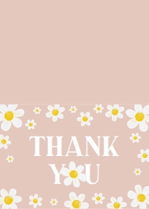 daisy thank you card D017: 1887452019