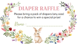 bunny diaper raffle B023: 1867034786
