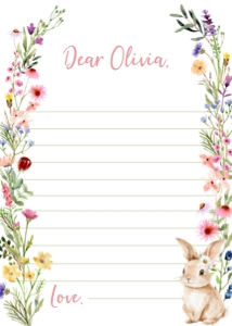 bunny birthday time capsule card B023: 1882574885