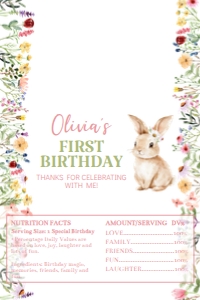 bunny birthday chocolate wrapper Aldi B023: 1882532029