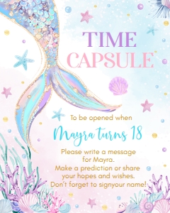 blue mermaid time capsule M010: 1872286114