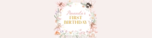 fairy birthday water bottle label F023: 1872813406