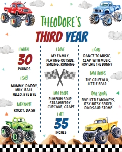 monster truck milestone 16x20 M012: 1876751564