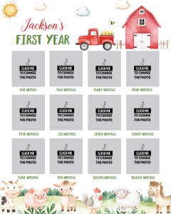 farm animal photo collage 16x20 G006: 1898592361