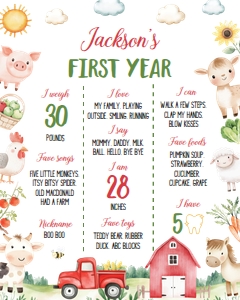 farm animal milestone 16x20 A011: 1898125411