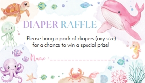 Oneder the sea diaper raffle O014: 1888212604