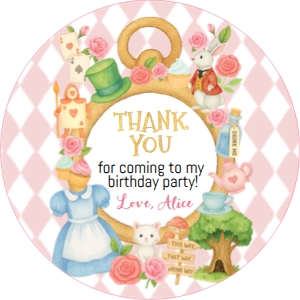 Alice Onederland Thank You Favor A013: 4299075575