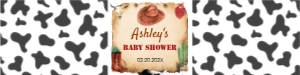 cowboy baby shower water bottle labels R007: 4456993374