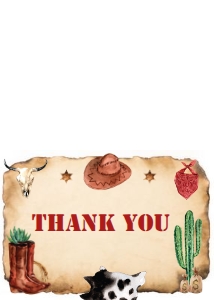 rodeo boy thank you card R007: 4312867236