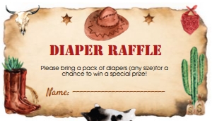 rodeo boy diaper raffle R007: 4312867236