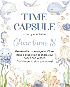 oneder the sea birthday time capsule O015: 4317731684