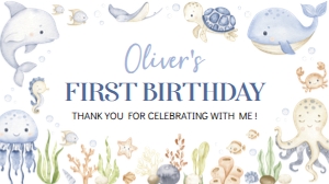 oneder the sea birthday gable box label O015: 4317731684