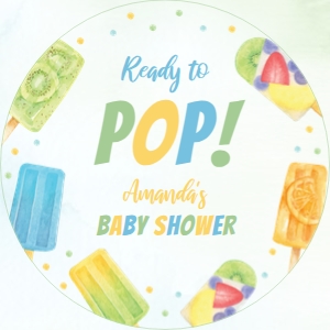 popsicle baby shower thank you favor P008: 4319341685