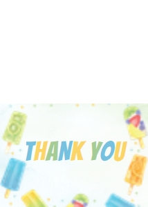 popsicle thank you card P008: 4319341685