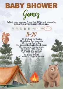 camping baby shower games-2 C006: 4330414168
