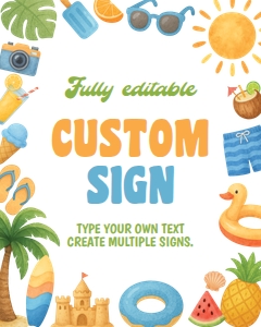one in the sun birthday custom sign S024: 4336836130