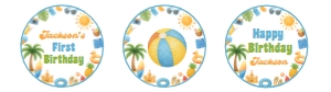 one in the sun birthday cupcake topper S024: 4336834119
