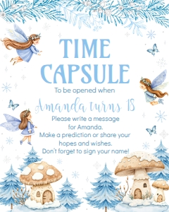 winter fairy birthday time capsule W020: 4374438362