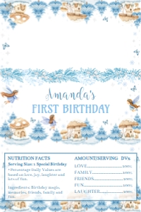 winter fairy birthday chocolate wrapper Aldi W020: 4373901711