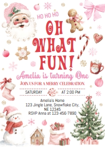 Oh what fun invitation HC04: 4404003226