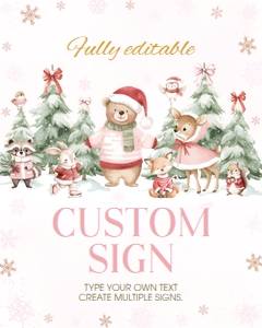 Winter Onederland Custom Sign W022: 4407637969