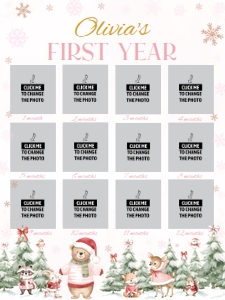 Winter Onederland Photo Collage 18x24 W022: 4407637284