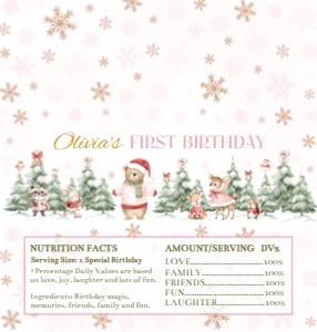 Winter Onederland Chocolate Wrapper Hershey W022: 4407628790