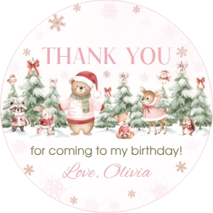 Winter Onederland Thank You Favor W022: 4407641439