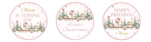 Winter Onederland Cupcake Topper W022: 4407629404