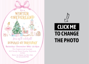 nutcracker onederland photo invitation N004: 4411305256