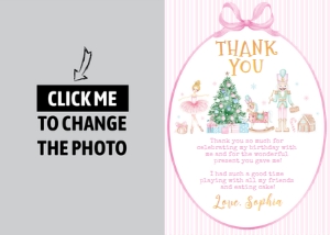 nutcracker onederland thank you card N004: 4412706838