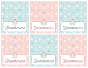 food labels: Easter Sign & Labels