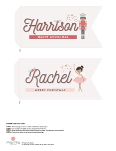 Dark Skin Sugar Plum Fairy Pennant Flags: Dark Skin Sugar Plum Fairy Pennant Flags