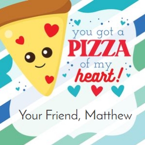 Pizza Valentine Blue design preview