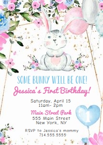 Bunny Invite design preview