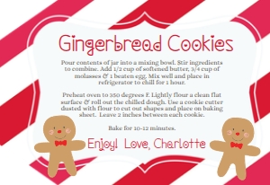 Presents Holiday Gift Tag design preview