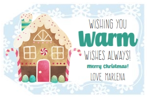 Warm Wishes Snowflake design preview