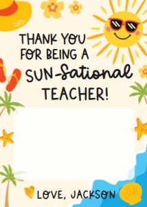 SunSational Gift Card Holder design preview