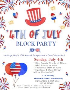 4th of July Flyer design preview