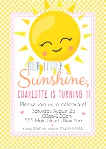 Sunshine Invite 1 design preview
