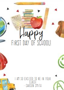 School Gift Card Holder 2 design preview