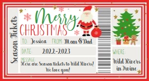 Christmas Voucher Simple: Christmas Certificate Simple