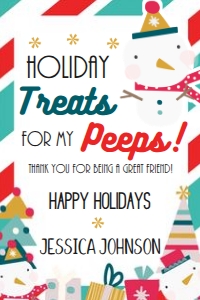 Holiday Peeps Tag design preview