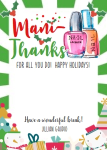 Mani Thanks Gift Card design preview