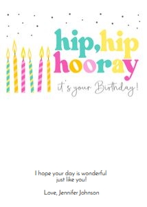 hip hip hooray bday design preview