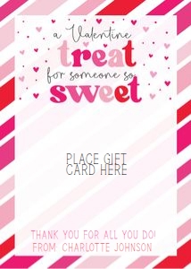 Red & Pink Gift Card Holder design preview