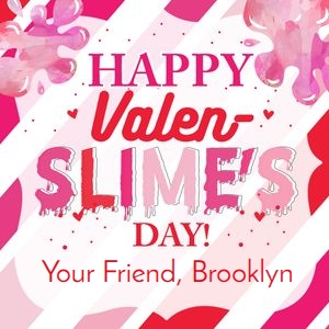 Valentine Slime Tag Red: Valentine Slime Tag Red