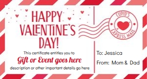 Valentine Concert Ticket design preview