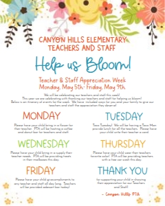 Bloom TAW 16X20 POSTER: TAW Help Us Bloom Flyer