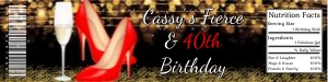 Red Heels and Glitter Water Wrapper design preview